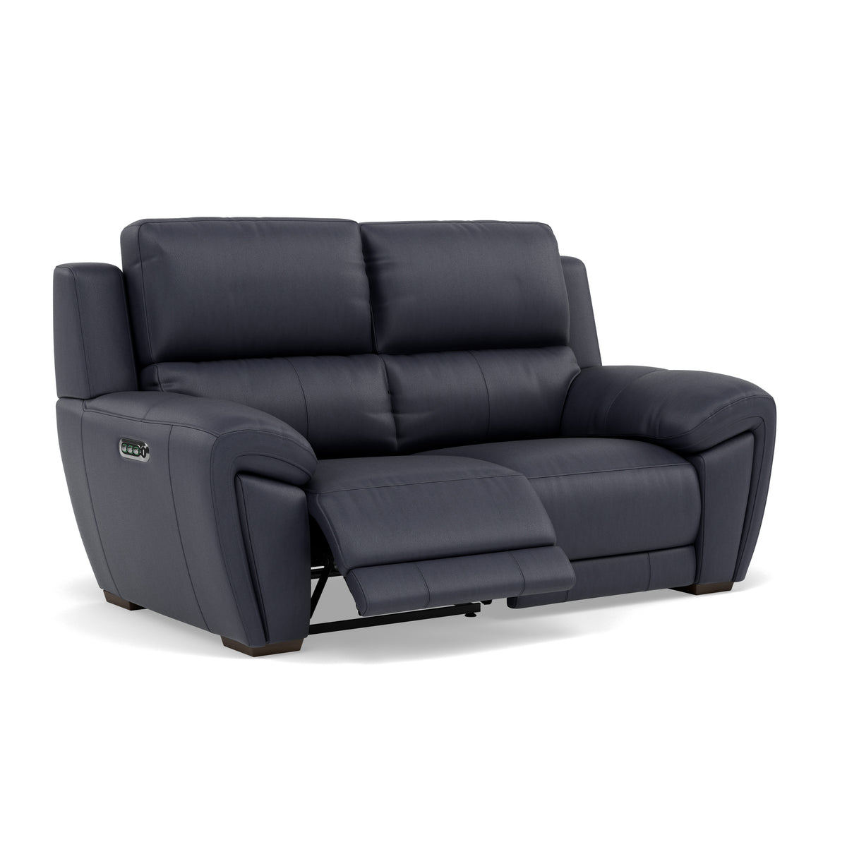 Echo 2 Seater Recliner Sofa - 2 Seater 2 Power Recliners Lumber Support Cat 25S - Power With Power Headrest Footrest Lumbar & USB — NCS-036C NAVY BLUE, gallery image 1