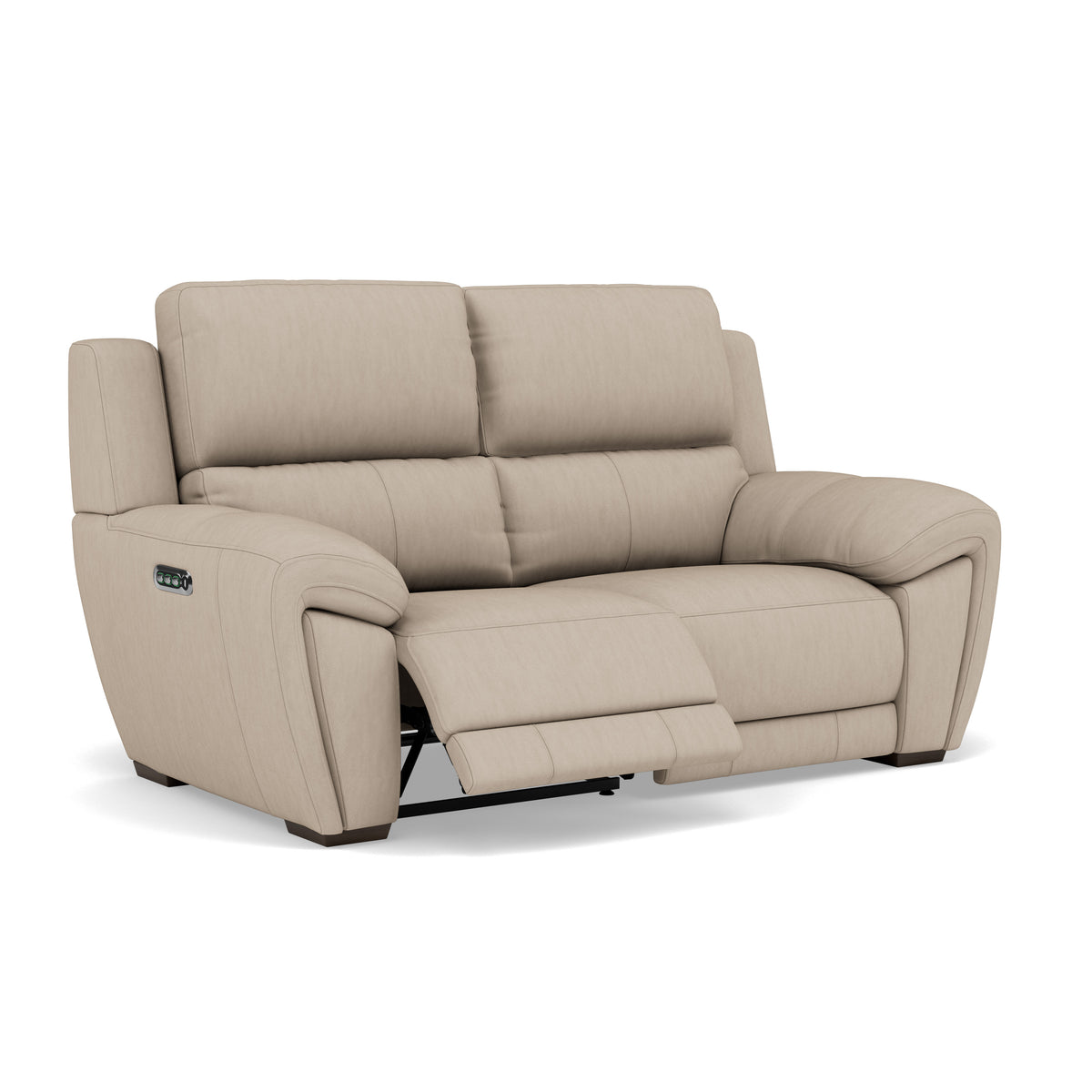 Echo 2 Seater Recliner Sofa - 2 Seater 2 Power Recliners Lumber Support Cat 25S - Power With Power Headrest Footrest Lumbar & USB — NCS-039C PEBBLE, gallery image 1