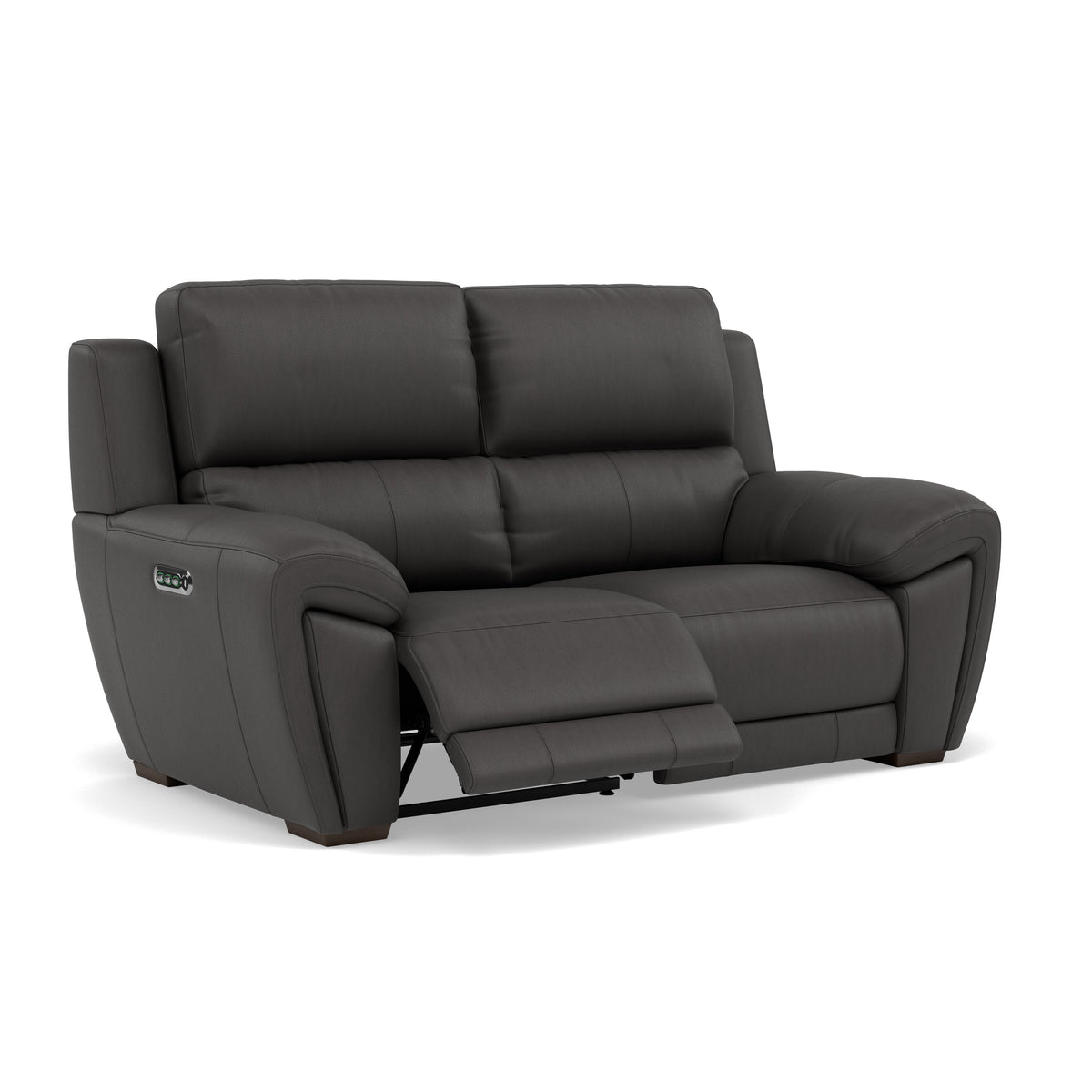 Echo 2 Seater Recliner Sofa - 2 Seater 2 Power Recliners Lumber Support Cat 25S - Power With Power Headrest Footrest Lumbar & USB — NCS-180E SLATE GREY, gallery image 1