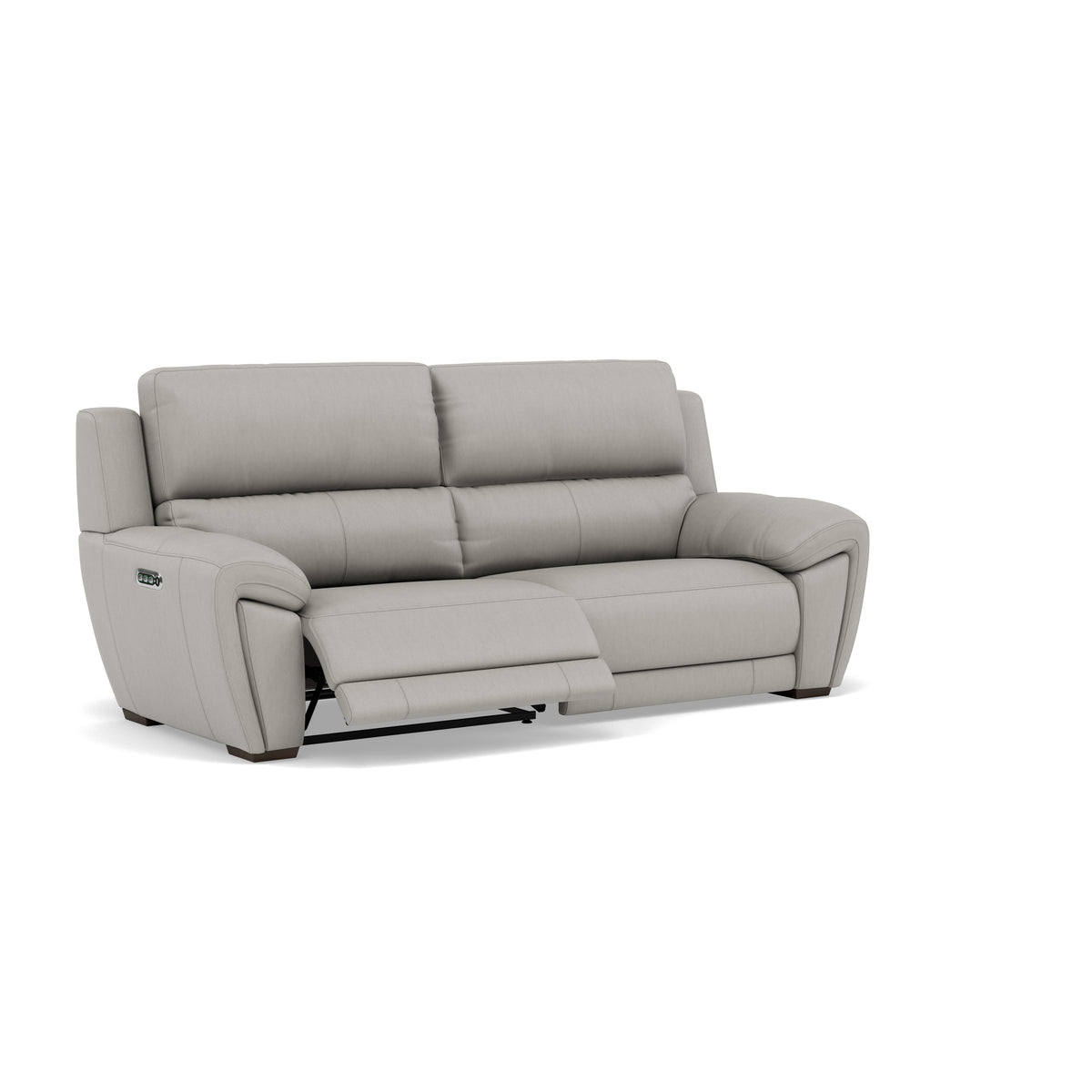 Echo 3 Seater Recliner Sofa - 2.5 Seater Sofa 2 Power Recliners Cat 25S - Power Recliner Power Footrest Headrest & USB — NCS-251E GREY, gallery image 1