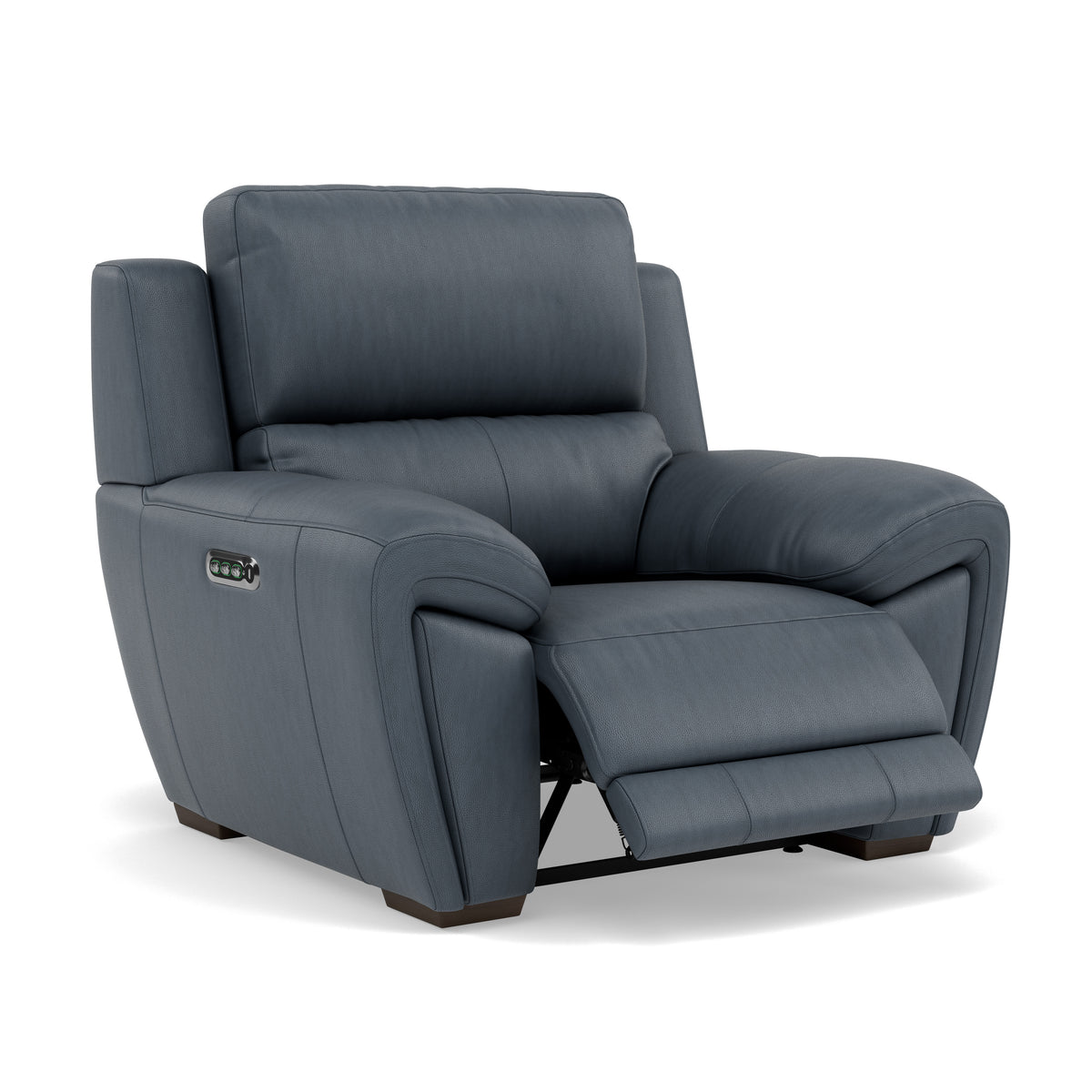 Echo Recliner Armchair - Power Recliner Chair Lumber Support Cat 25S - Power With Power Headrest Footrest Lumbar & USB — NCS-313E OCEAN BLUE, gallery image 1