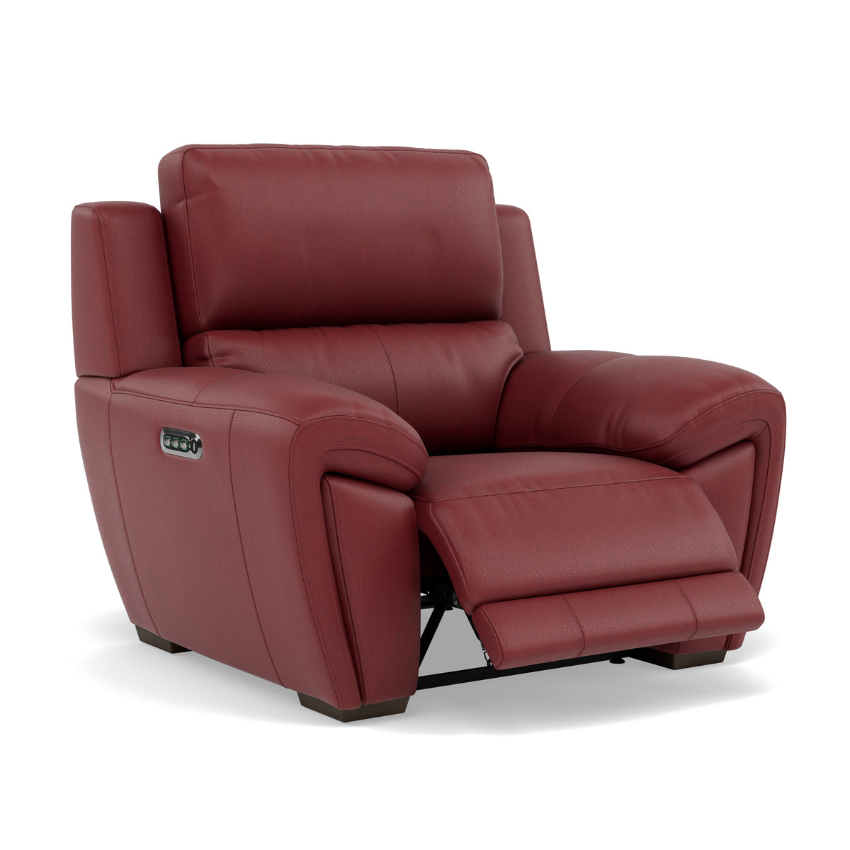 Echo Recliner Armchair - Power Recliner Chair Lumber Support Cat 25S - Power With Power Headrest Footrest Lumbar & USB — NCS-854C RUSTIC RED, gallery image 1