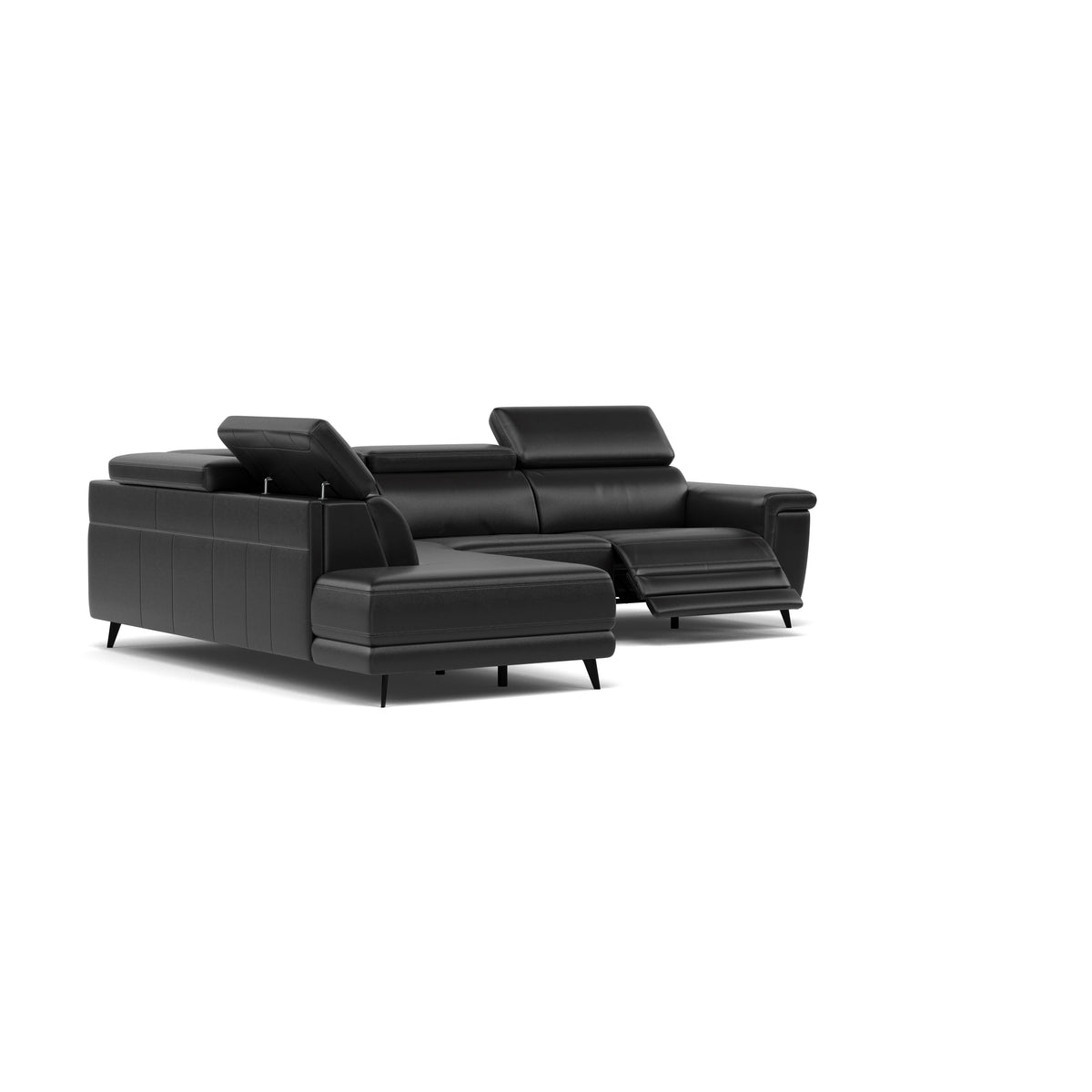 Sparta Corner Recliner Sofa - Combination 4 - Right Hand Facing Sofa Corner Group (Two Motors) Cat NL/O/S - Right Hand Facing - Power with Power Headrest & USB — NL5109 New York Midnight, gallery image 1