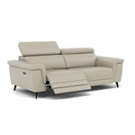 Sparta 3 Seater Recliner Sofa - 3 Str W/ 2 Power Recliner W/ 2 Power Headrest Cat NL/O/S - Power with Power Headrest & USB — NL5115 New York Light Grey, gallery image 1