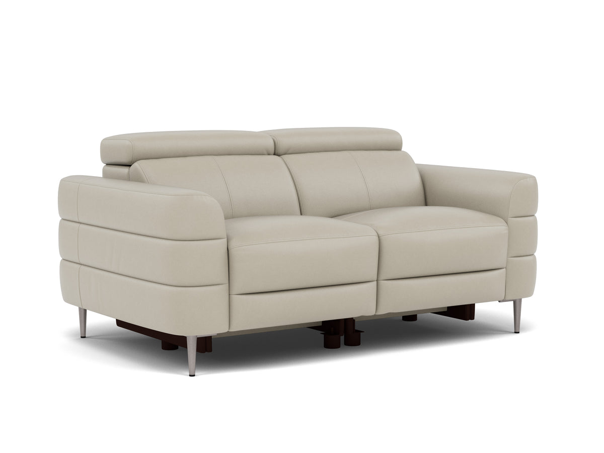 Hoy 2 Seater Sofa - 2 Str Static W/Manual Headrest Cat NL/O — NL5115 New York Light Grey, gallery image 1