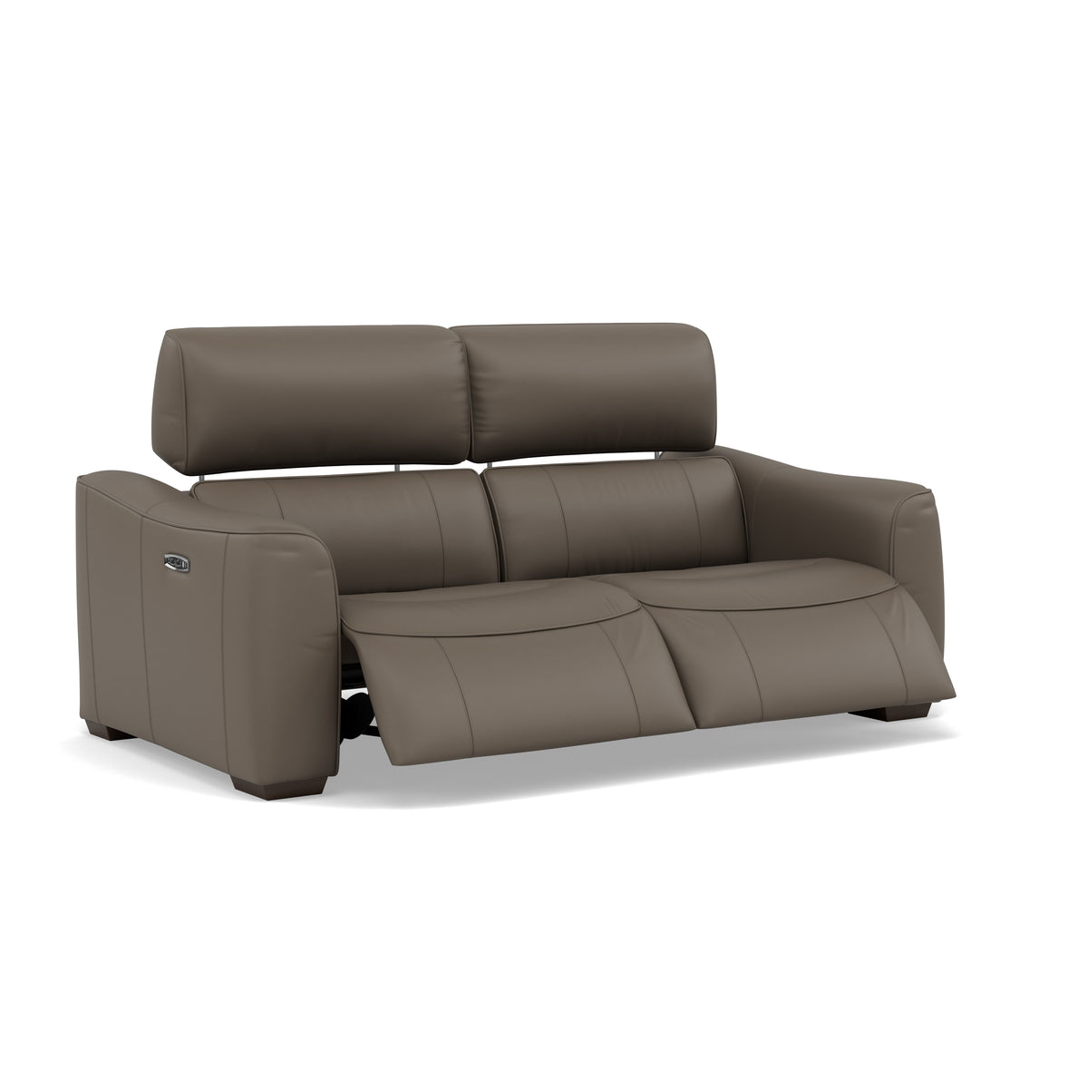 Beck 3 Seater Recliner Sofa - 2.5 Seater Sofa with 2 Power Recliners Cat 20S - Power Recliner with USB — NWS-042E ELEPHANT, gallery image 1