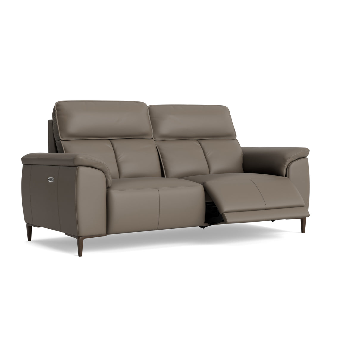 Loma 3 Seater Recliner Sofa - 2.5 Seater Sofa with 2 Power Recliners USB Cat 20S - Power Recliner with USB — NWS-042E ELEPHANT, gallery image 1