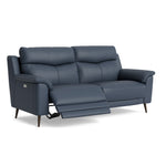 Revel Small 3 Seater Recliner Sofa - 2.5 Seater Sofa with 2 Power Recliners (Compact) Cat 20S - Power Recliner with USB — NWS-518E OCEAN BLUE, gallery image 1