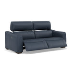 Beck Small 3 Seater Recliner Sofa - 2.5 Seater Sofa with 2 Power Recliners (Compact) Cat 20S - Power Recliner with USB — NWS-518E OCEAN BLUE, gallery image 1