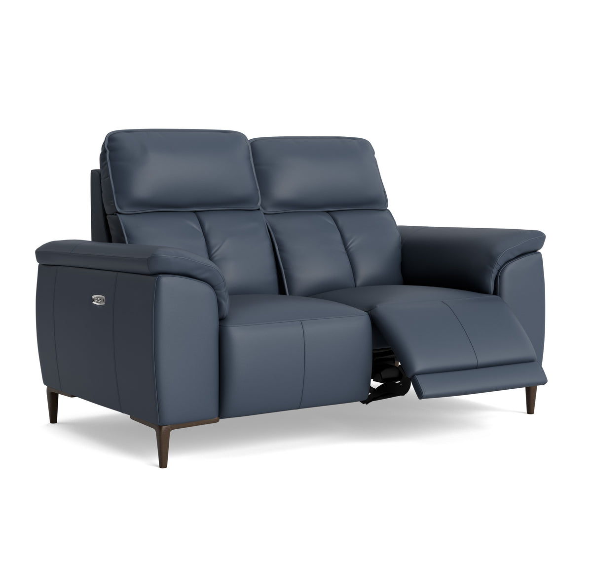 Loma 2 Seater Recliner Sofa - 2 Seater Sofa with 2 Power Recliners USB Cat 20S - Power Recliner with USB — NWS-518E OCEAN BLUE, gallery image 1
