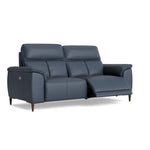 Loma 3 Seater Recliner Sofa - 2.5 Seater Sofa with 2 Power Recliners USB Cat 20S - Power Recliner with USB — NWS-518E OCEAN BLUE, gallery image 1