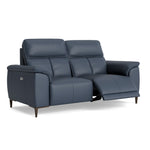 Loma Small 3 Seater Recliner Sofa - 2.5 Seater Sofa with 2 Power Recliners (Compact) USB Cat 20S - Power Recliner with USB — NWS-518E OCEAN BLUE, gallery image 1