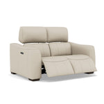 Beck 2 Seater Recliner Sofa - 2 Seater Sofa with 2 Power Recliners Cat 20S - Power Recliner with USB — NWS-521E FROST, gallery image 1