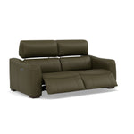 Beck 3 Seater Recliner Sofa - 2.5 Seater Sofa with 2 Power Recliners Cat 20S - Power Recliner with USB — NWS-548E DARK OLIVE, gallery image 1