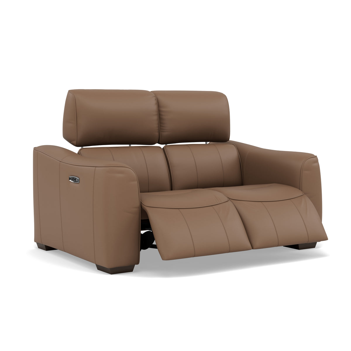 Beck 2 Seater Recliner Sofa - 2 Seater Sofa with 2 Power Recliners Cat 20S - Power Recliner with USB — NWS-586E FAWN, gallery image 1