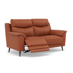 Revel 2 Seater Recliner Sofa - 2 Seater Sofa with 2 Power Recliners Cat 20S - Power Recliner with USB — NWS-605D WARM BROWN, gallery image 1