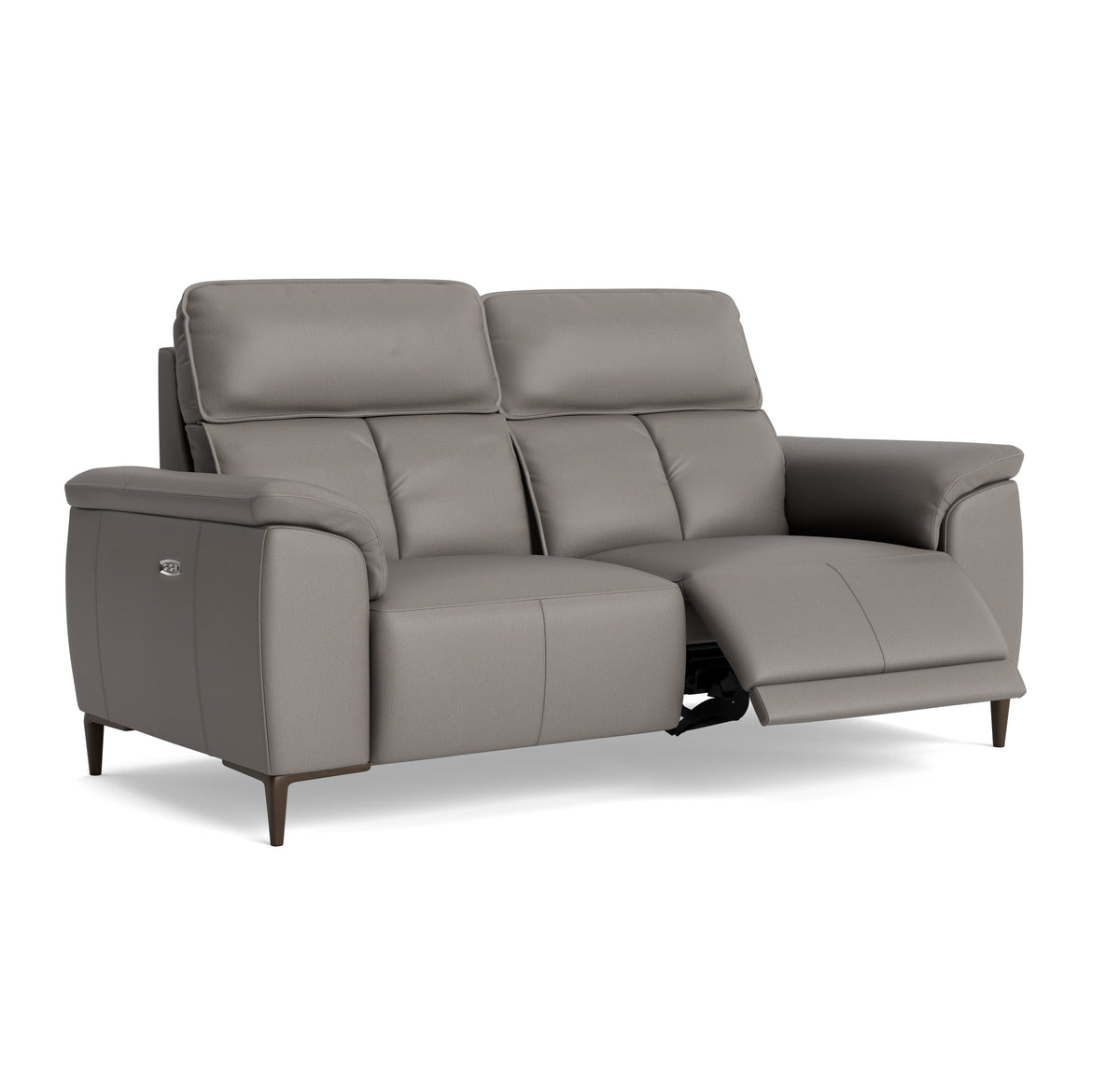 Loma Small 3 Seater Recliner Sofa - 2.5 Seater Sofa with 2 Power Recliners (Compact) USB Cat 20S - Power Recliner with USB — NWS-042E ELEPHANT, gallery image 1