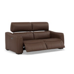 Beck 3 Seater Recliner Sofa - 2.5 Seater Sofa with 2 Power Recliners Cat 20S - Power Recliner with USB — NWS-512E CACAO BROWN, gallery image 1
