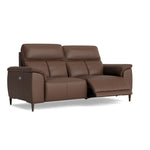 Loma 3 Seater Recliner Sofa - 2.5 Seater Sofa with 2 Power Recliners USB Cat 20S - Power Recliner with USB — NWS-512E CACAO BROWN, gallery image 1