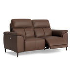 Loma Small 3 Seater Recliner Sofa - 2.5 Seater Sofa with 2 Power Recliners (Compact) USB Cat 20S - Power Recliner with USB — NWS-512E CACAO BROWN, gallery image 1