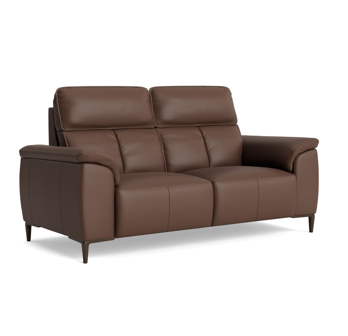 Loma Small 3 Seater Sofa - 2.5 Seater Sofa Compact Cat 20S — NWS-512E CACAO BROWN, gallery image 1