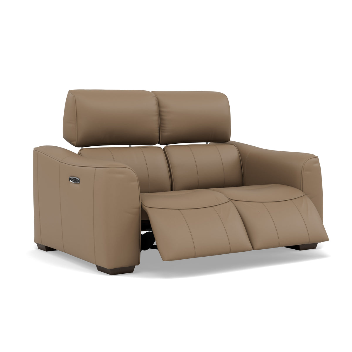 Beck 2 Seater Recliner Sofa - 2 Seater Sofa with 2 Power Recliners Cat 20S - Power Recliner with USB — NWS-513E PINE BARK, gallery image 1
