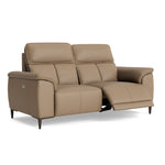 Loma Small 3 Seater Recliner Sofa - 2.5 Seater Sofa with 2 Power Recliners (Compact) USB Cat 20S - Power Recliner with USB — NWS-513E PINE BARK, gallery image 1