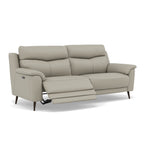 Revel 3 Seater Recliner Sofa - 2.5 Seater Sofa with 2 Power Recliners Cat 20S - Power Recliner with USB — NWS-516E LIGHT GREY, gallery image 1