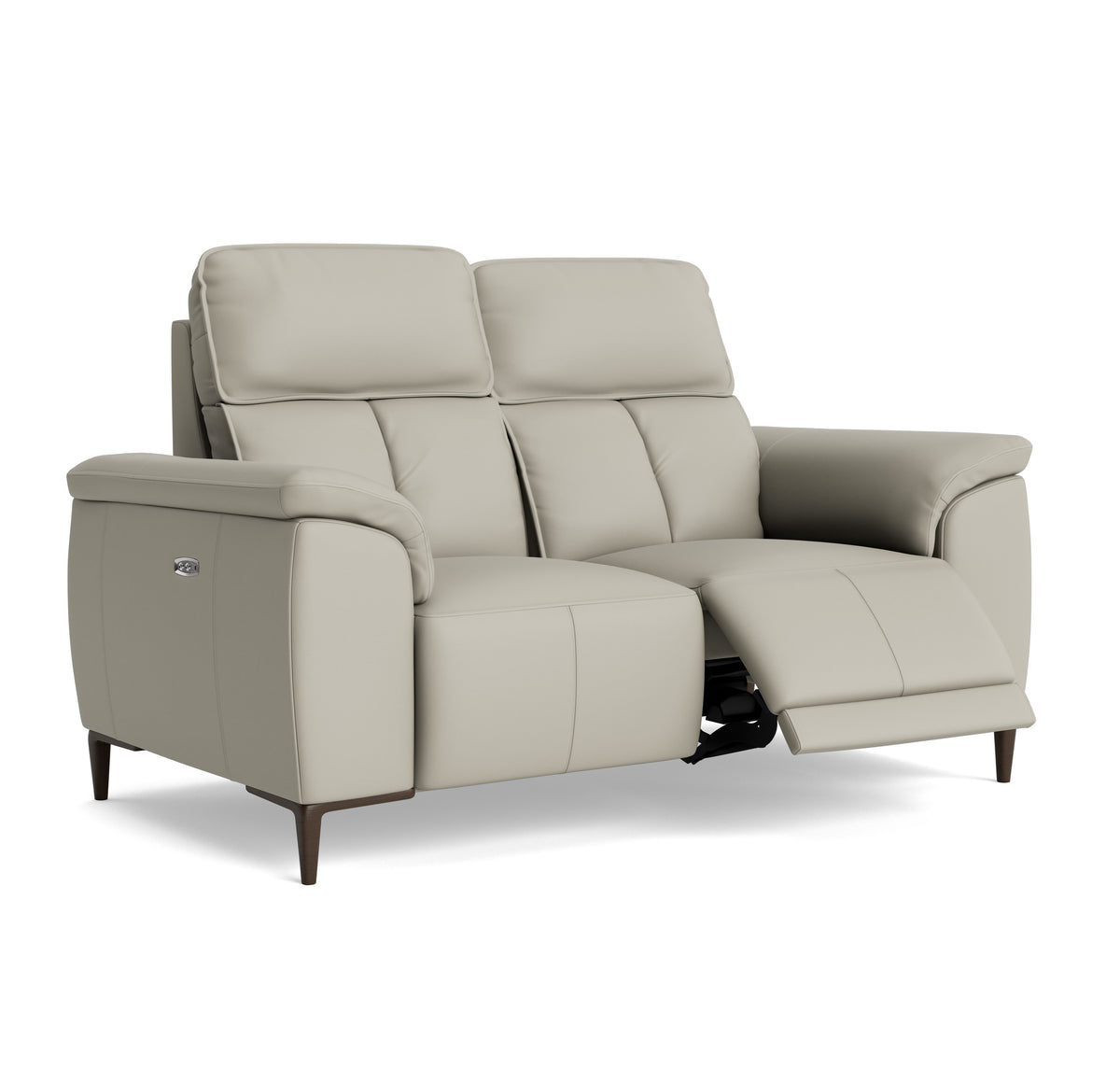 Loma 2 Seater Recliner Sofa - 2 Seater Sofa with 2 Power Recliners USB Cat 20S - Power Recliner with USB — NWS-516E LIGHT GREY, gallery image 1