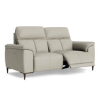 Loma Small 3 Seater Recliner Sofa - 2.5 Seater Sofa with 2 Power Recliners (Compact) USB Cat 20S - Power Recliner with USB — NWS-516E LIGHT GREY, gallery image 1