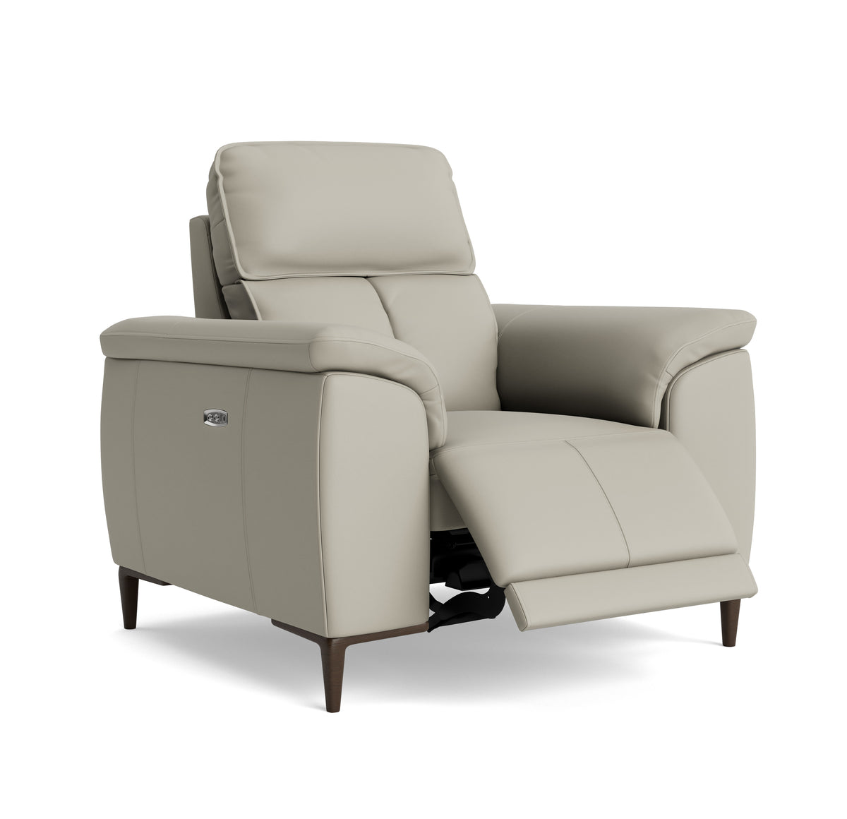 Loma Recliner Armchair - Power Recliner Chair USB Cat 20S - Power Recliner with USB — NWS-516E LIGHT GREY, gallery image 1