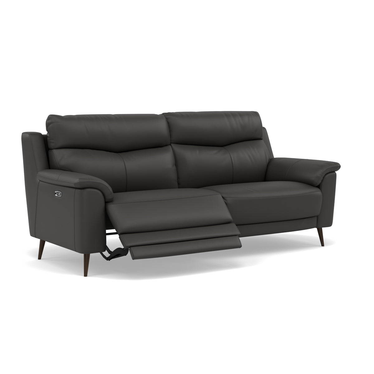 Revel 3 Seater Recliner Sofa - 2.5 Seater Sofa with 2 Power Recliners Cat 20S - Power Recliner with USB — NWS-517E SHALE GREY, gallery image 1