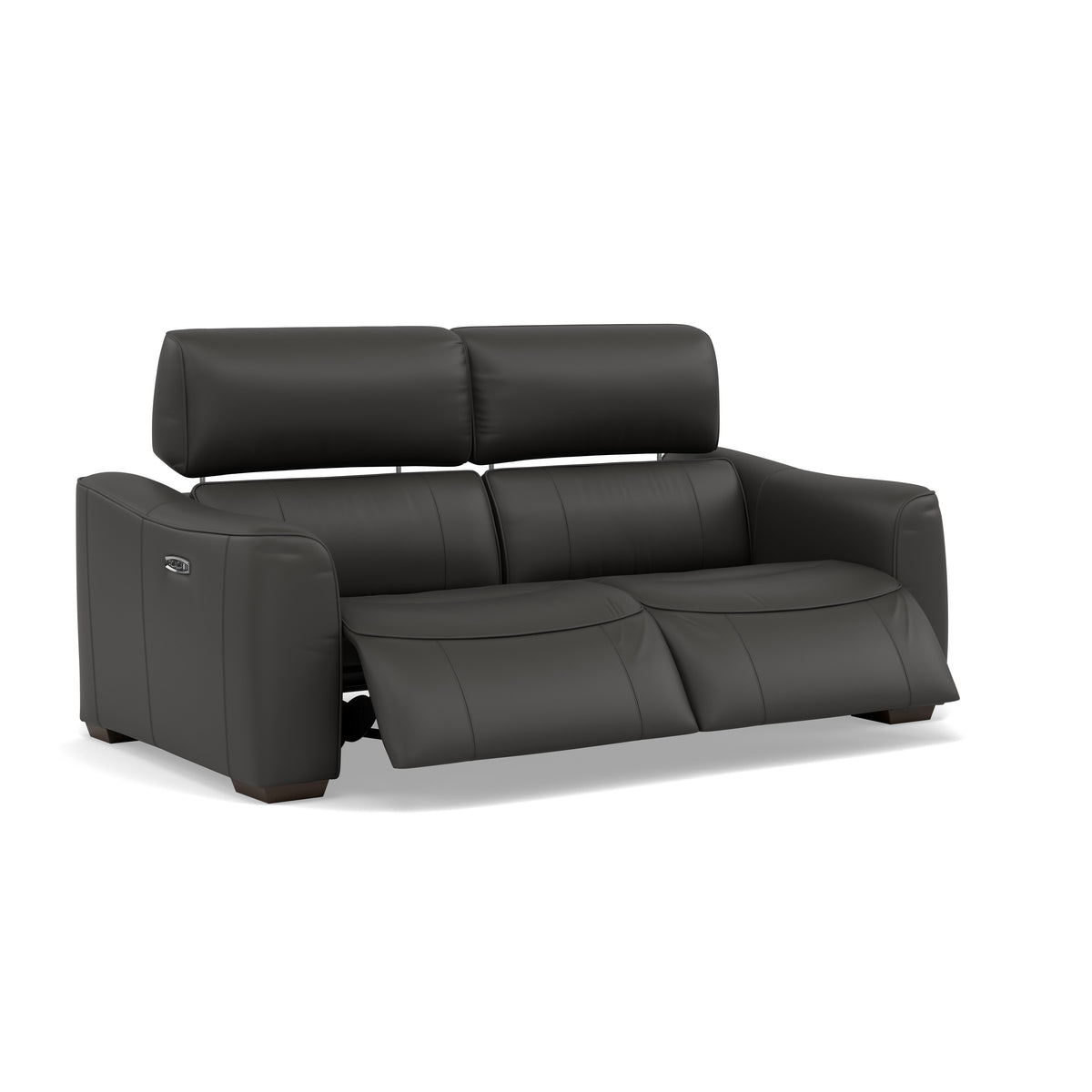 Beck 3 Seater Recliner Sofa - 2.5 Seater Sofa with 2 Power Recliners Cat 20S - Power Recliner with USB — NWS-517E SHALE GREY, gallery image 1