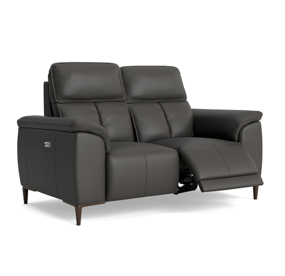 Loma 2 Seater Recliner Sofa - 2 Seater Sofa with 2 Power Recliners USB Cat 20S - Power Recliner with USB — NWS-517E SHALE GREY, gallery image 1