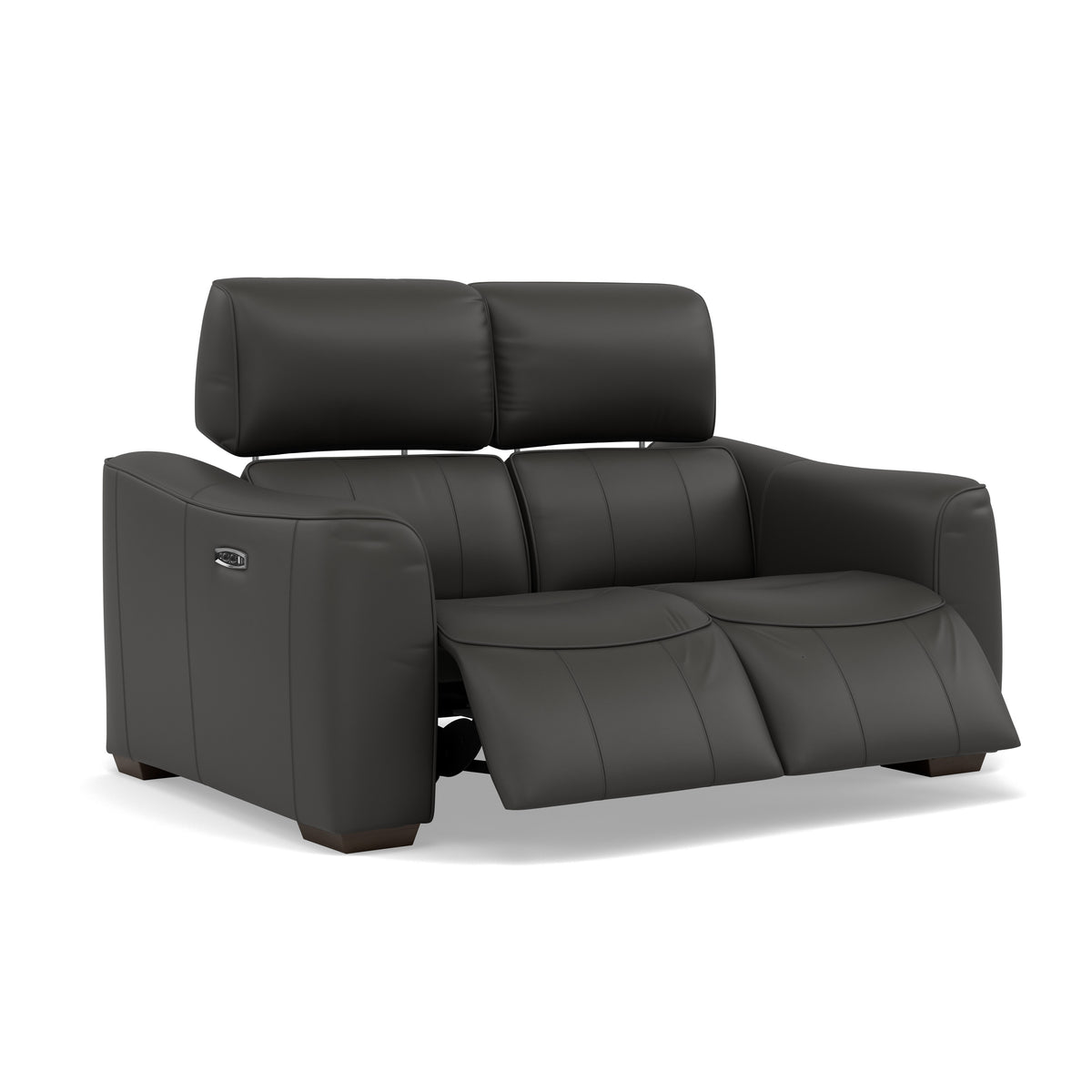 Beck 2 Seater Recliner Sofa - 2 Seater Sofa with 2 Power Recliners Cat 20S - Power Recliner with USB — NWS-517E SHALE GREY, gallery image 1