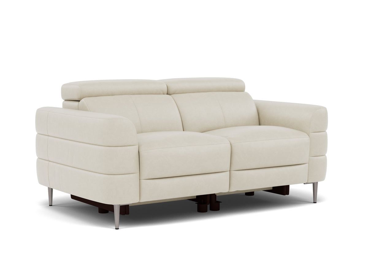 Hoy 2 Seater Sofa - 2 Str Static W/Manual Headrest Cat NL/O — O7015 Oslo Light Grey, gallery image 1