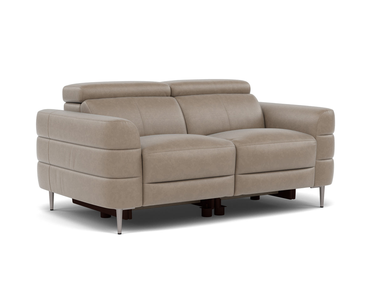 Hoy 2 Seater Sofa - 2 Str Static W/Manual Headrest Cat NL/O — O7023 Oslo Elephant Grey, gallery image 1