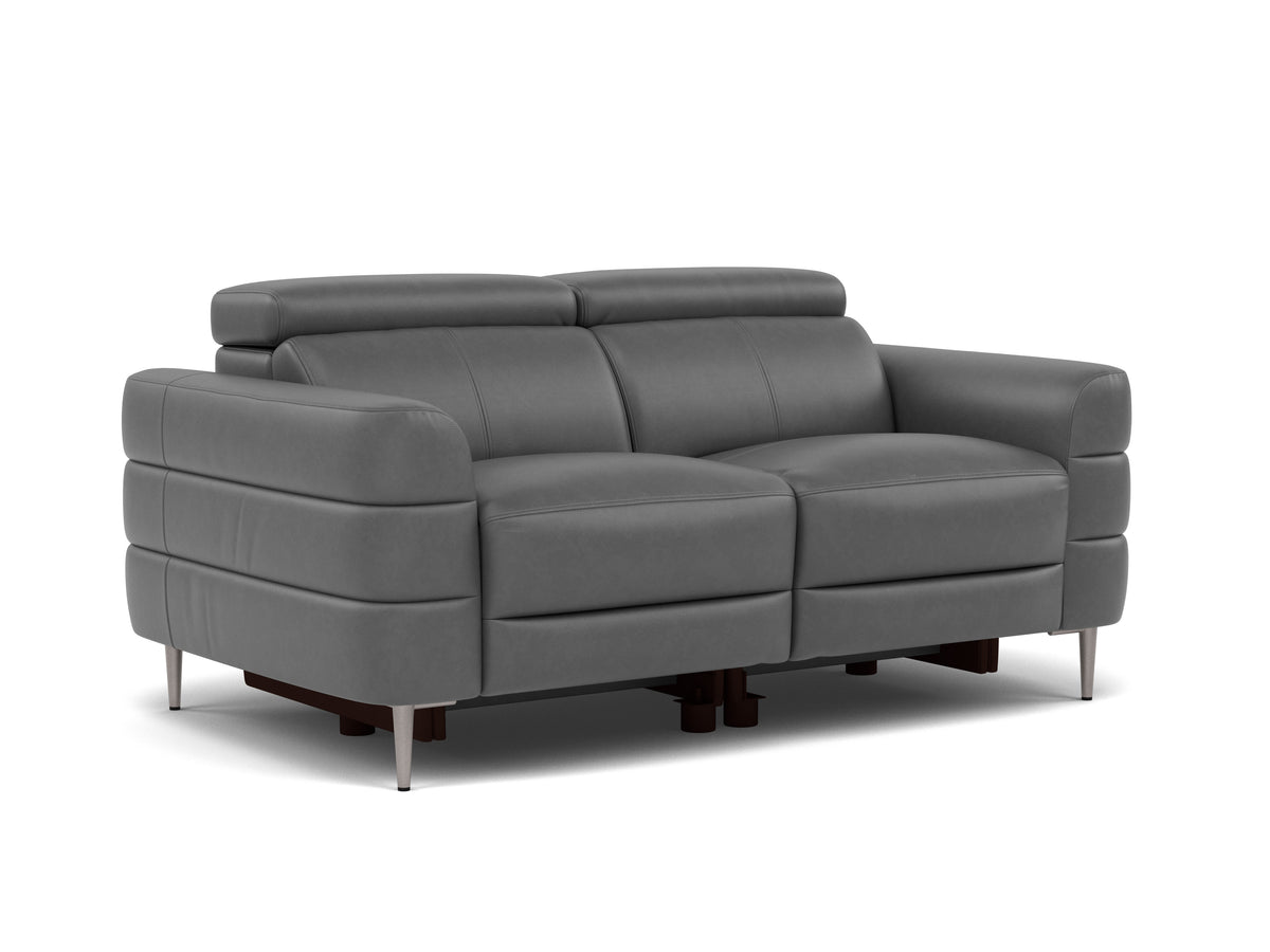 Hoy 2 Seater Sofa - 2 Str Static W/Manual Headrest Cat NL/O — O7300 Orlando Dark Grey, gallery image 1