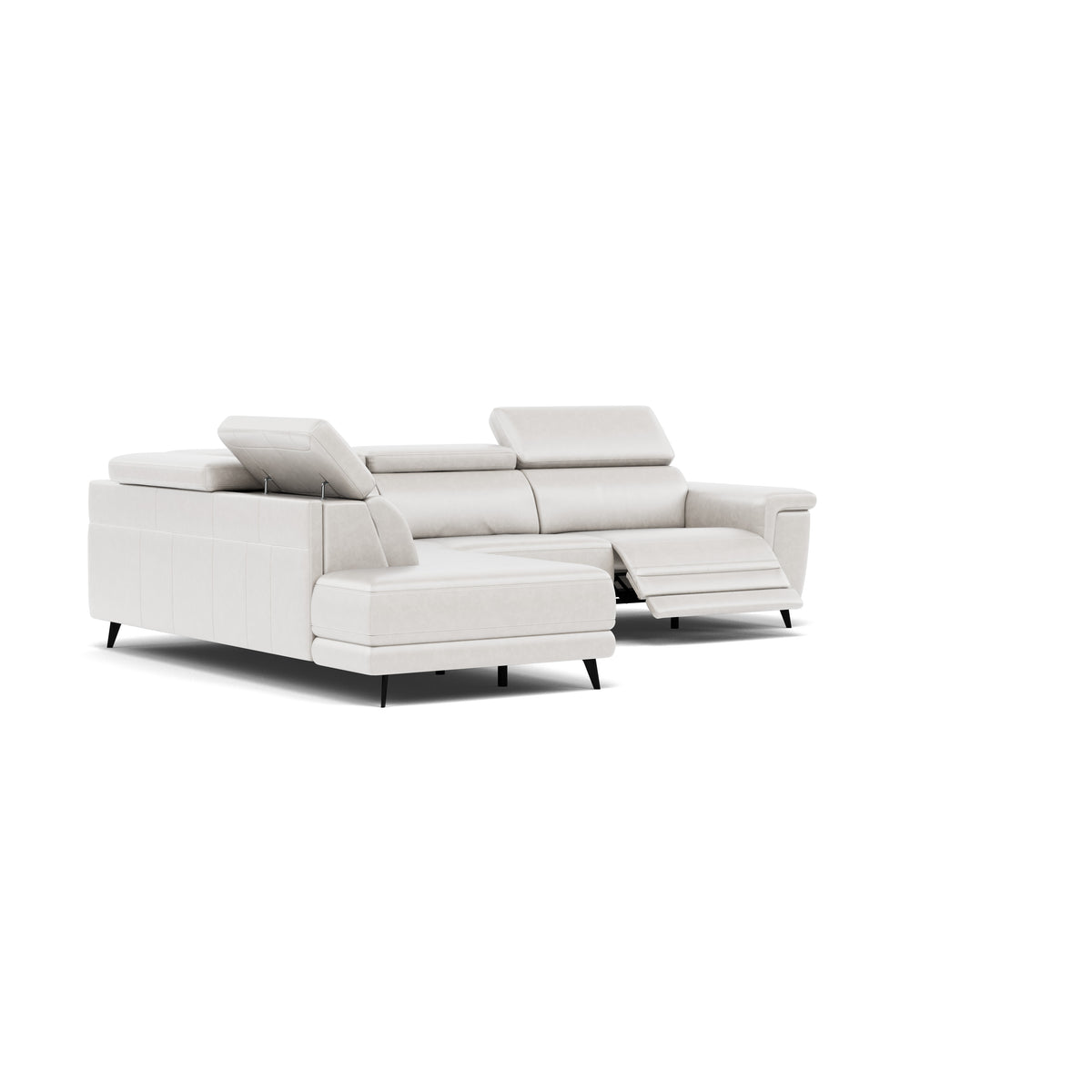 Sparta Corner Recliner Sofa - Combination 4 - Right Hand Facing Sofa Corner Group (Two Motors) Cat NL/O/S - Right Hand Facing - Power with Power Headrest & USB — O7304 Orlando Quiet Grey, gallery image 1