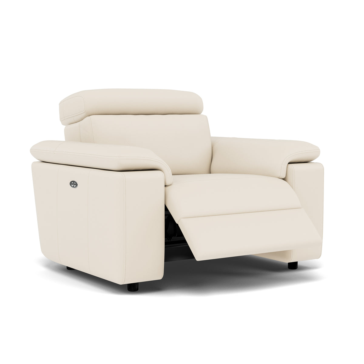 Nicoletti Rossini Recliner Armchair  - Power Recliner Armchair CB - Power Recliner with USB — Torello PS Bianco 93, gallery image 1