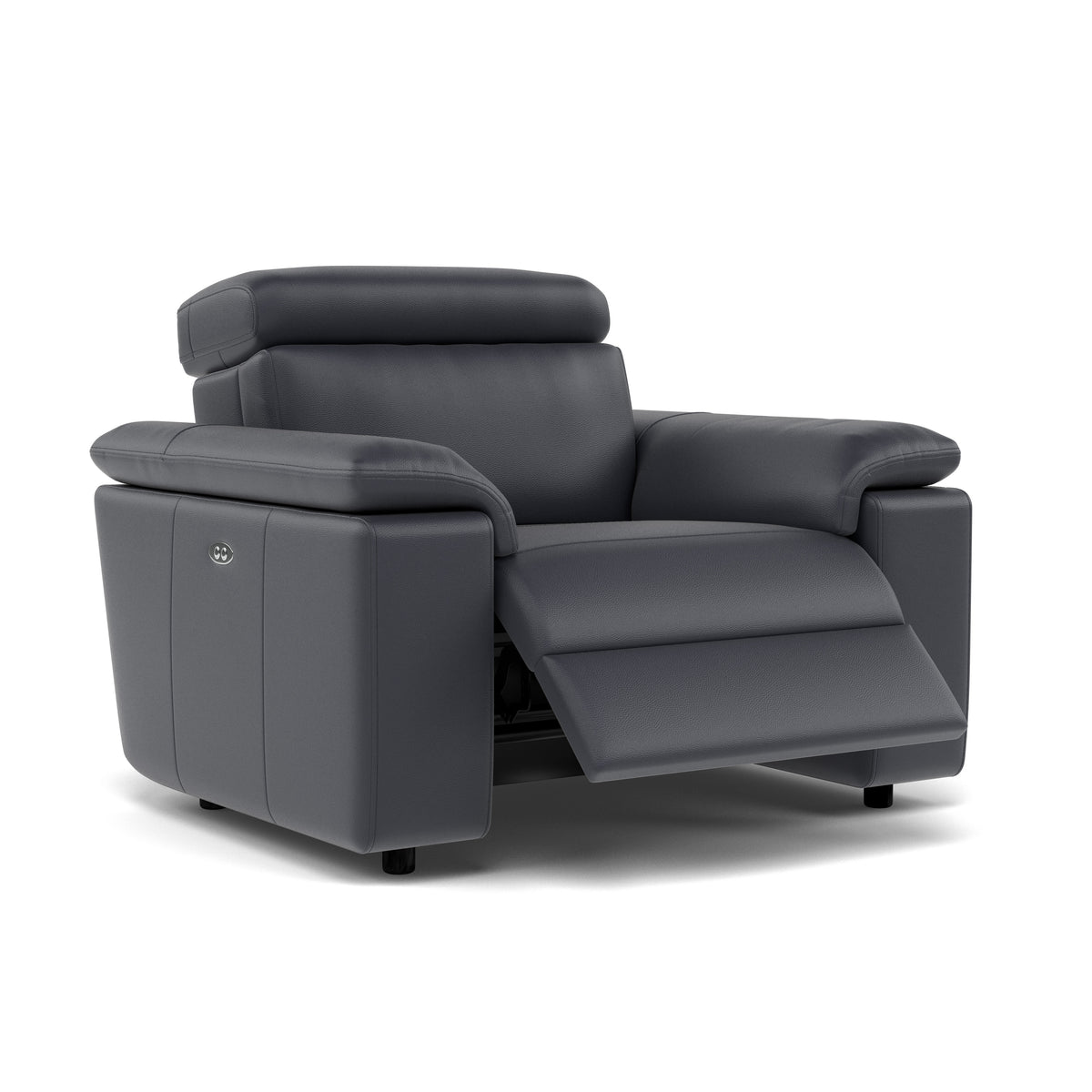 Nicoletti Rossini Recliner Armchair  - Power Recliner Armchair CB - Power Recliner with USB — Torello PS Blu -S 81, gallery image 1