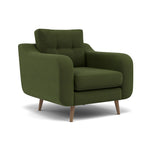 Phoebe Armchair - Chair Grade B — Plush Velvet Vine / Weathered Oak, gallery image 1