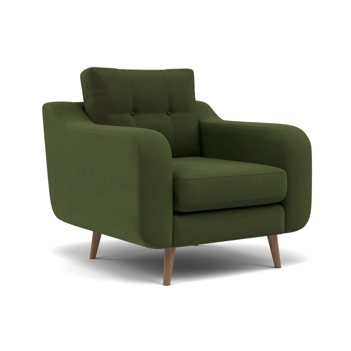 Phoebe Armchair - Chair Grade B — Plush Velvet Vine / Weathered Oak, gallery image 1