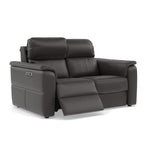 Nicoletti Giacomo 2 Seater Recliner Sofa - 2 Seater Sofa Power Recl Lumber Support CB Torello - Power With Power Headrest Footrest Lumbar & USB — Torello PS Chocol -S 91, gallery image 1