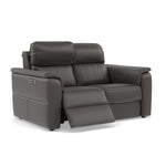 Nicoletti Giacomo 2 Seater Recliner Sofa - 2 Seater Sofa Power Recl Lumber Support CB Torello - Power With Power Headrest Footrest Lumbar & USB — Torello PS Grigio Scuro 327, gallery image 1