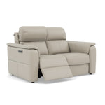 Nicoletti Giacomo 2 Seater Recliner Sofa - 2 Seater Sofa Power Recl Lumber Support CB Torello - Power With Power Headrest Footrest Lumbar & USB — Torello PS Tortora 328, gallery image 1