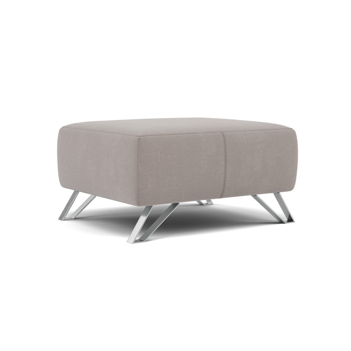 Nicoletti Puccini Footstool - Rectangular Stool NC — Selma FR Grigio V.3938, gallery image 1
