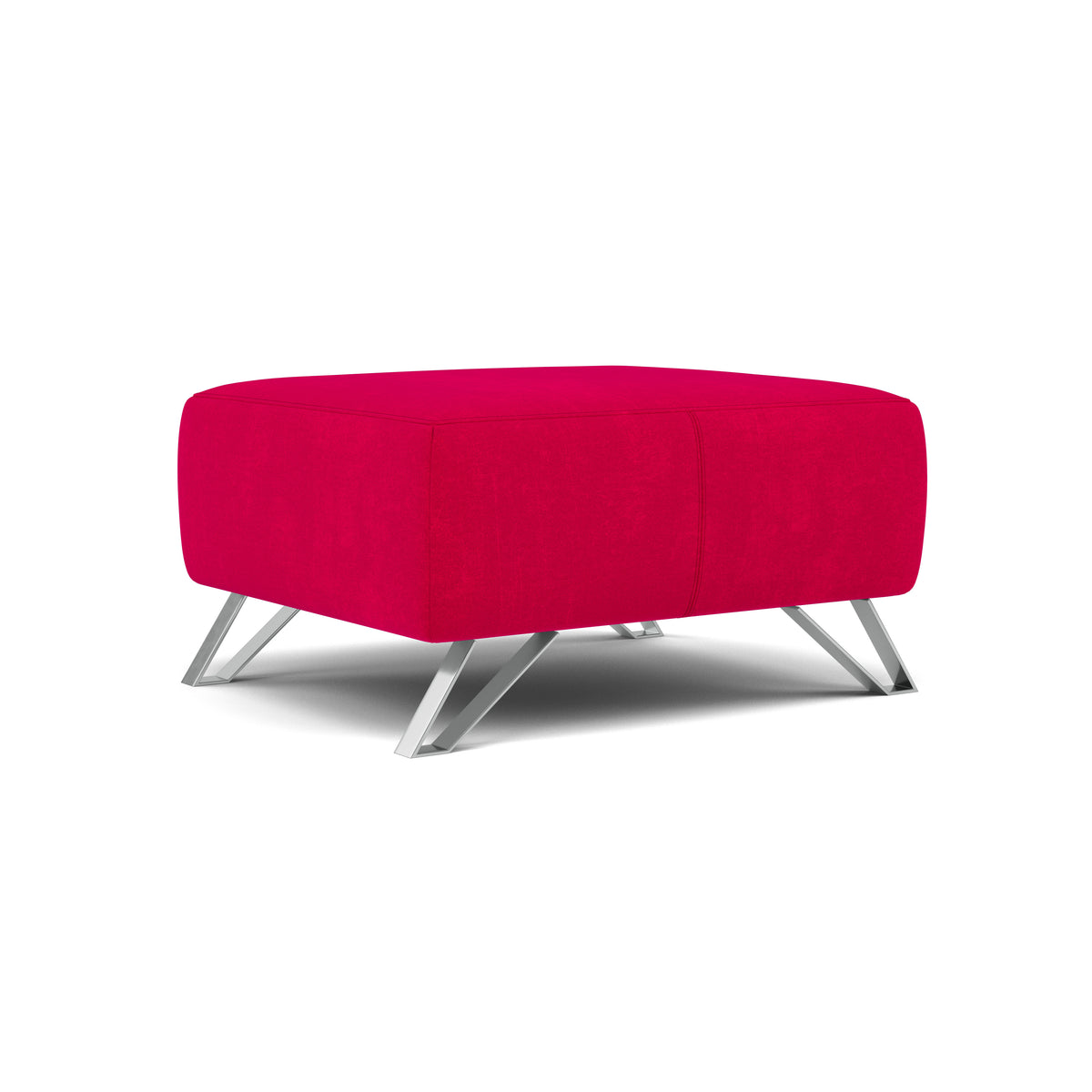 Nicoletti Puccini Footstool - Rectangular Stool NC — Selma FR Rosso V.3935, gallery image 1