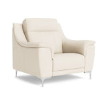 Nicoletti Carmen Armchair - Armchair CB — Feet: Shiny Metal / Torello PS Bianco 93, gallery image 1