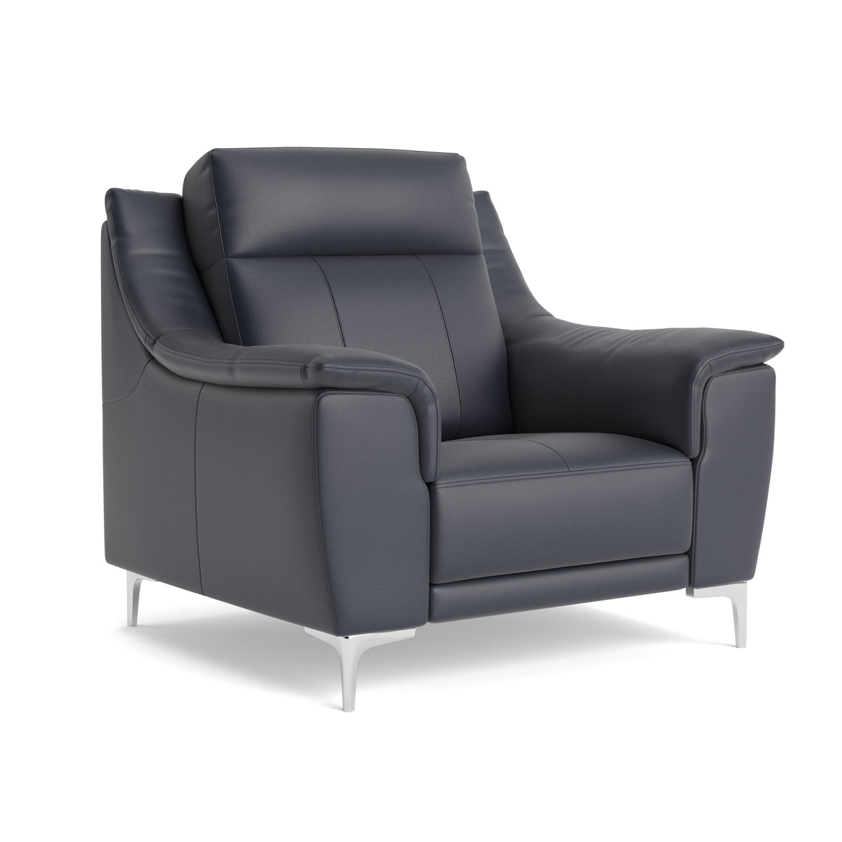 Nicoletti Carmen Armchair - Armchair CB — Feet: Shiny Metal / Torello PS Blu -S 81, gallery image 1